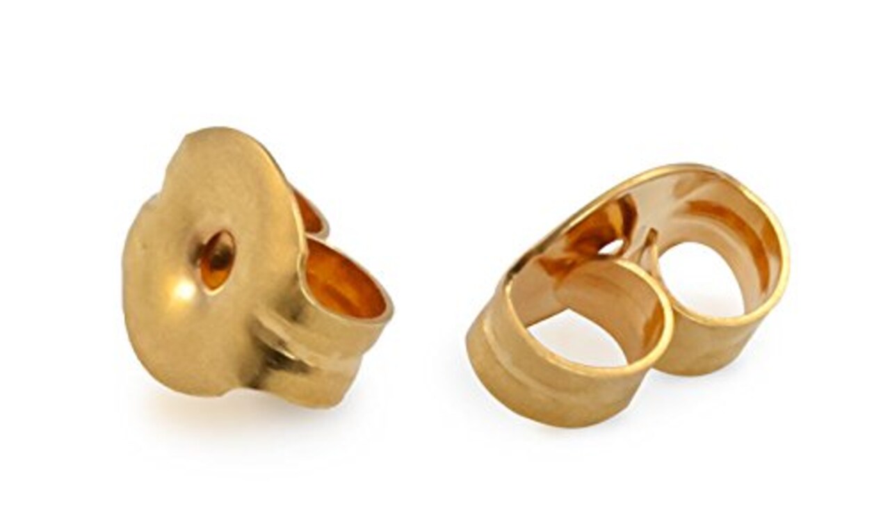 JewelrySupply Standard Earring Backs Gold Plated (Package of 10)